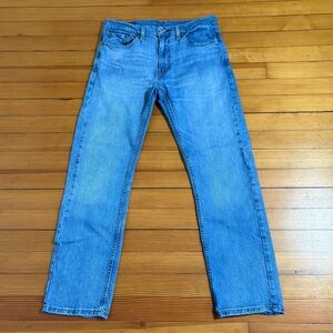 Men's Levi's 513 Slim Straight Jeans W31 L30 Medium Wash Light Stretch Denim